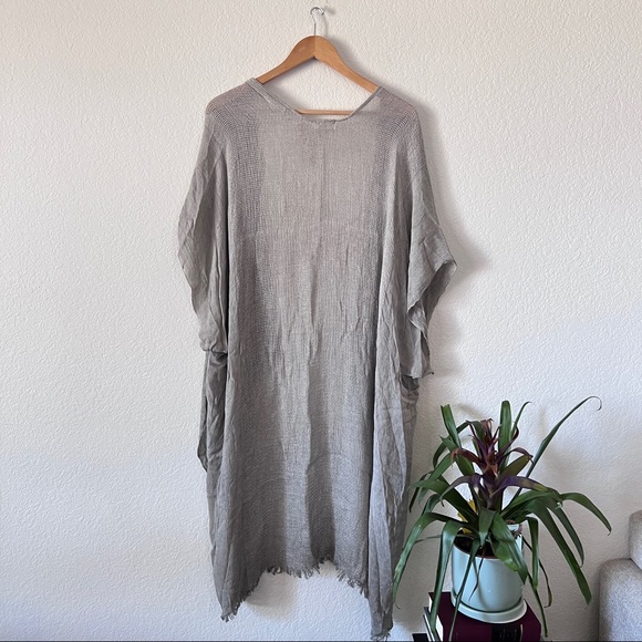 NWT Free People Lunar Grey Knit Cover Up One Size - Picture 6 of 10